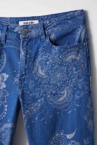 JACQUARD DESTINY PUSH UP-JEANS, CROPPED SLIM-PASSFORM