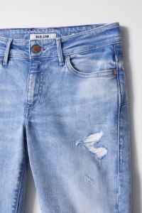 JEAN WONDER PUSH UP CROPPED SLIM DESTROYED