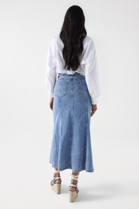 JUPE MIDI EN DENIM