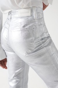 TRUE METALLIC EFFECT DENIM JEANS