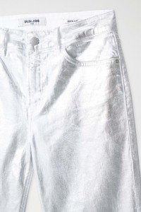 TRUE METALLIC EFFECT DENIM JEANS