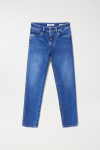 DESTINY PUSH UP-JEANS, CROPPED SLIM-PASSFORM