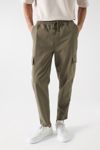 CARGO JOGGER HOSE AUS JERSEY