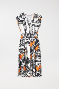 MIDI DRESS WITH PRINT