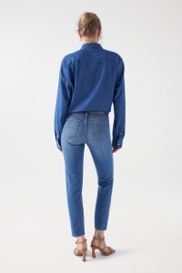 CROPPED SLIM TRUE JEANS