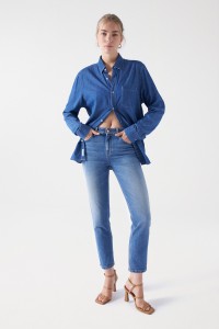 CROPPED SLIM TRUE JEANS