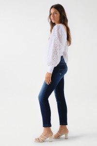 DESTINY PUSH UP-JEANS, CROPPED SLIM-PASSFORM