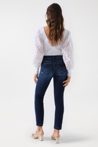 DESTINY PUSH UP-JEANS, CROPPED SLIM-PASSFORM