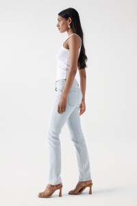 TRUE-JEANS, SLIM-PASSFORM, TIEF SITZENDER TAILLENBUND