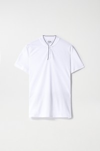 POLO SHIRT WITH COLOUR CONTRAST ON THE COLLAR