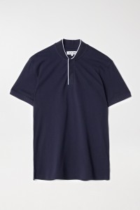 POLO SHIRT WITH COLOUR CONTRAST ON THE COLLAR