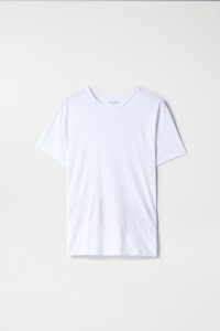 T-SHIRT EN COTON AVEC TEINTURE ET MARQUAGE