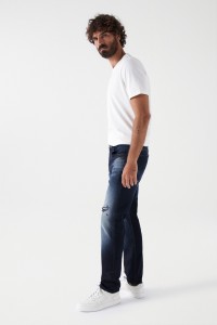 CRAFT SERIES SLIM JEANS WITH RIPS