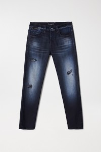 CRAFT SERIES SLIM-JEANS MIT RISSEN