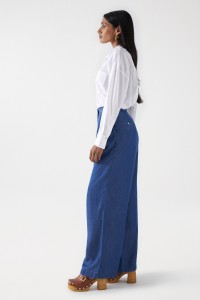 LIGHTDENIM WIDE LEG PANTS