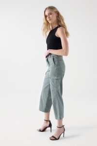 FAITH PUSH IN CARGO JEANS WITH BELT