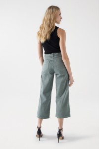 FAITH PUSH IN CARGO JEANS WITH BELT