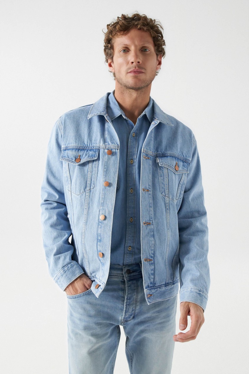 VINTAGE-JEANSBLOUSON, REGULAR-SCHNITT