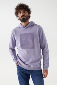 SUDADERA CON CAPUCHA Y ESTAMPADO