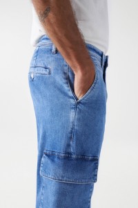 JEAN CARGO CROPPED SLIM