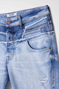 CRAFT SERIES TAPERED-JEANS IM DESTROYED-LOOK