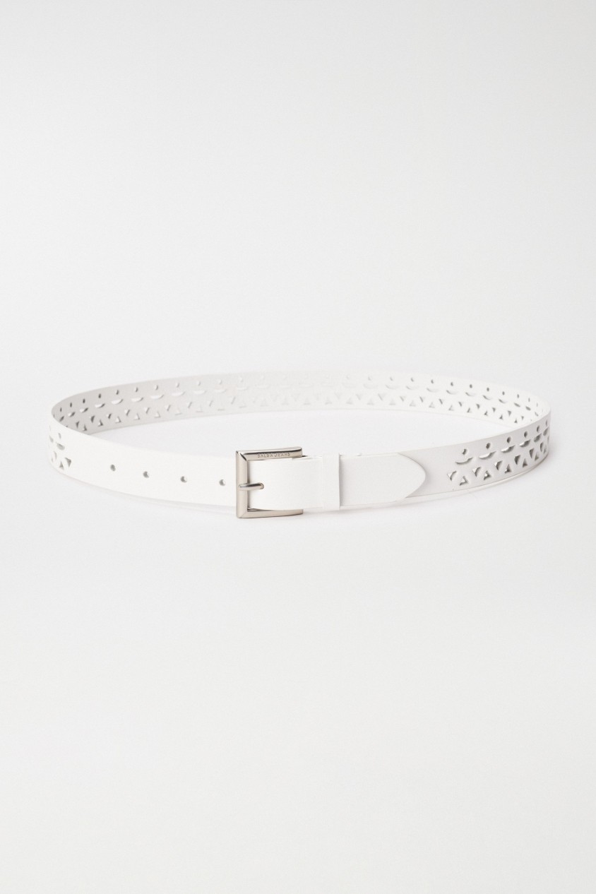 PERFORATED LEATHER BELT