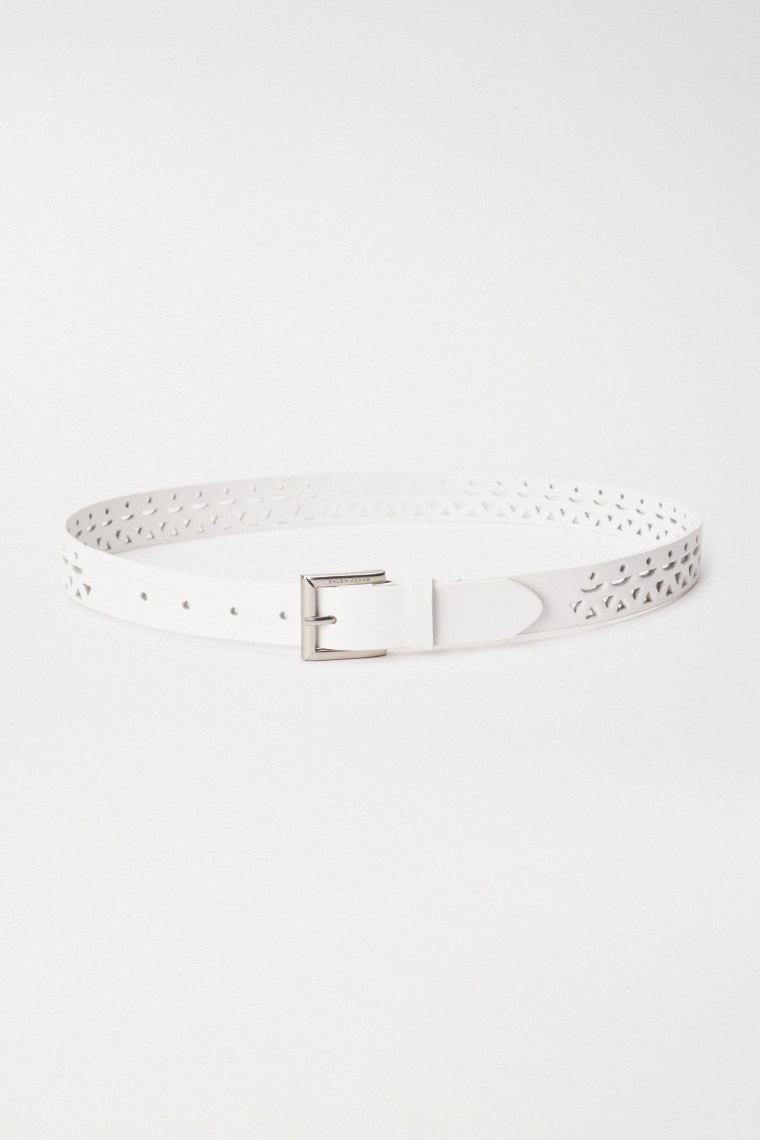 PERFORATED LEATHER BELT