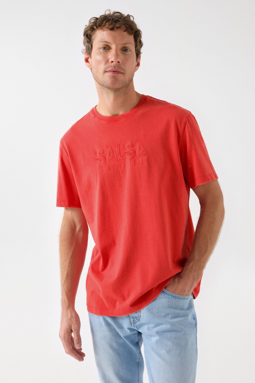 T-SHIRT EN COTON AVEC LOGO SALSA