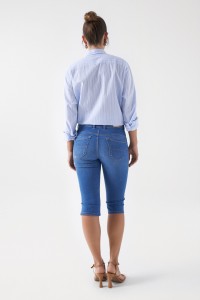 SECRET PUSH IN-BERMUDA-SHORTS AUS DENIM