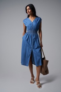 VESTIDO LIGHTDENIM MIDI