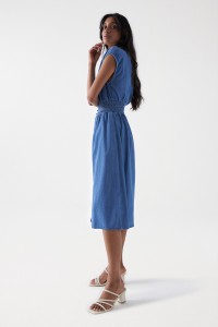 VESTIDO LIGHTDENIM MIDI