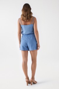 JUPE-SHORT EN LIGHTDENIM