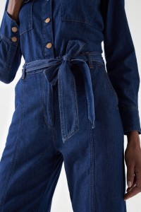 LIGHTDENIM STRAIGHT LEG JUMPSUIT