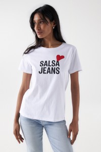 T-SHIRT AVEC LOGO SALSA ET C?UR