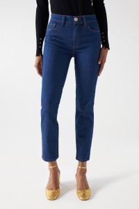 JEANS EN DENIM DESTINY PUSH UP CROPPED SLIM