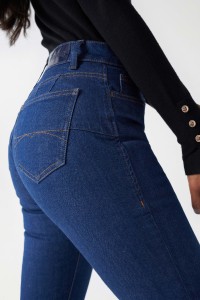 JEANS EN DENIM DESTINY PUSH UP CROPPED SLIM