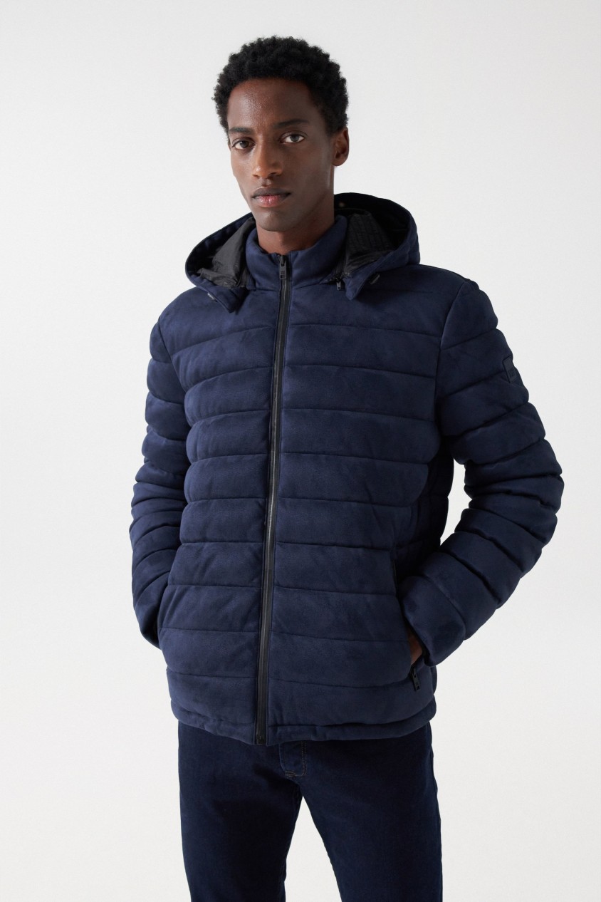 BLOUSON AVIATEUR EN DAIM