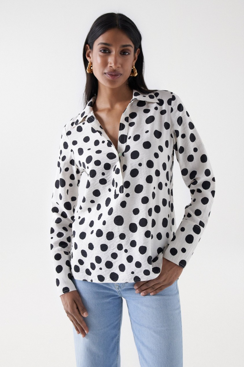 POLKA DOT BLOUSE