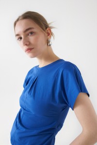 T-SHIRT WITH RUFFLE DETAIL