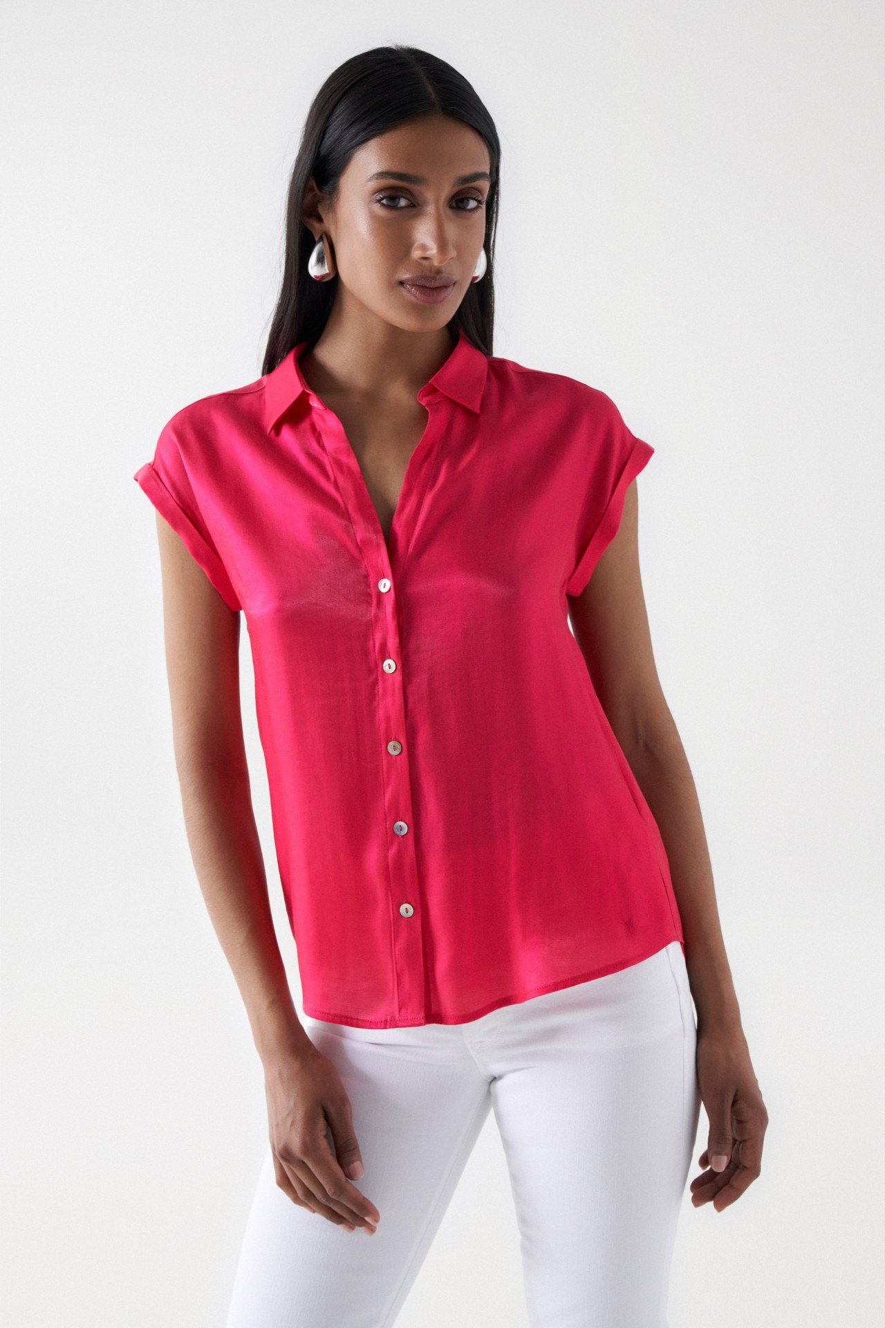 CAMISA LISA ACETINADA