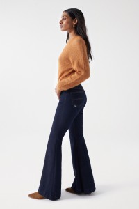 DESTINY PUSH UP FLARE JEANS WITH PREMIUM DETAIL