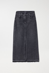 DENIM TRUE MIDI SKIRT