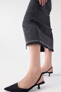 DENIM TRUE MIDI SKIRT