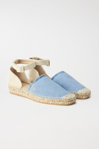 FLACHE ESPADRILLES AUS DENIM