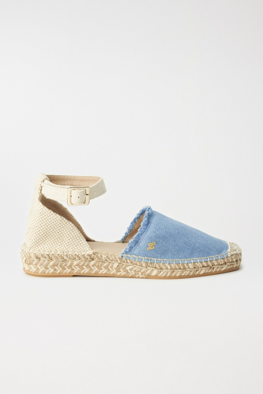 FLAT ESPADRILLES IN DENIM