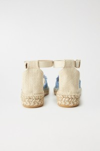 ESPADRILLES PLATES EN DENIM