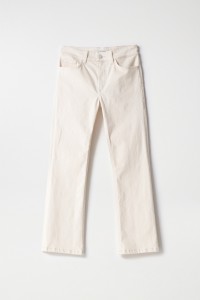 DESTINY PUSH UP UNBLEACHED CROPPED FLARE JEANS