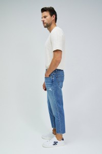 TAPERED CROPPED JEANS