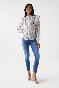 DESTINY PUSH UP CROPPED SKINNY JEANS