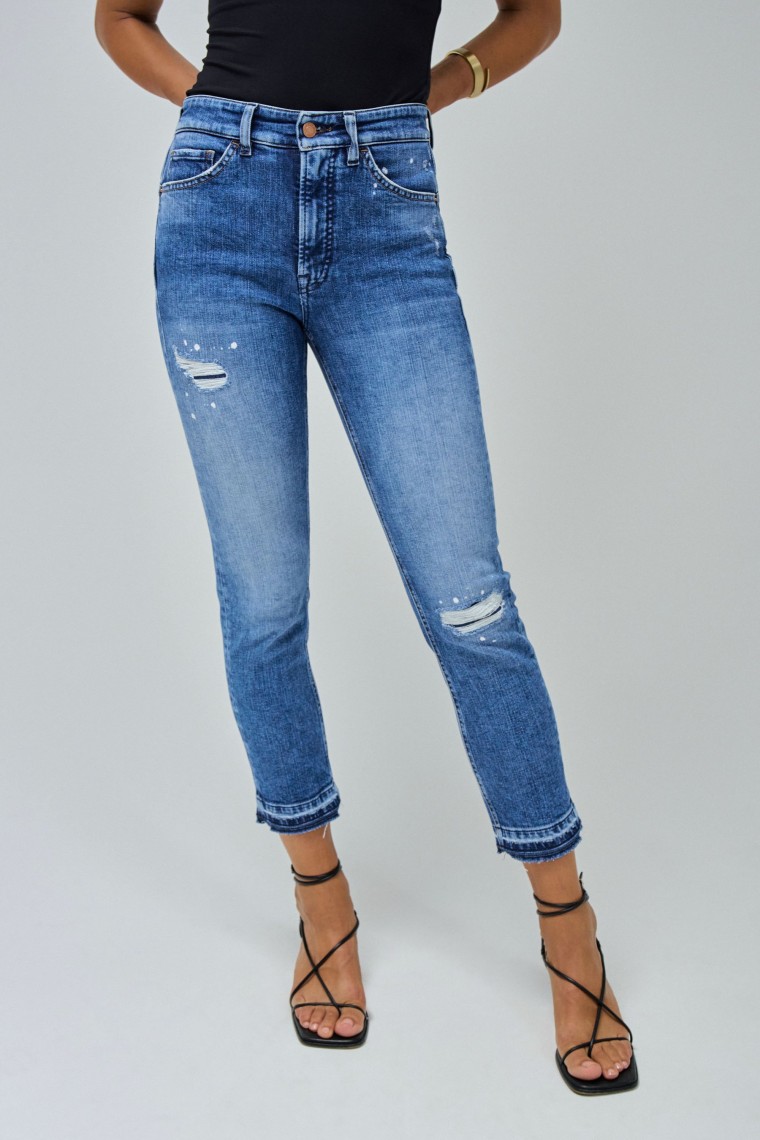 FAITH PUSH IN-JEANS MIT RISSEN